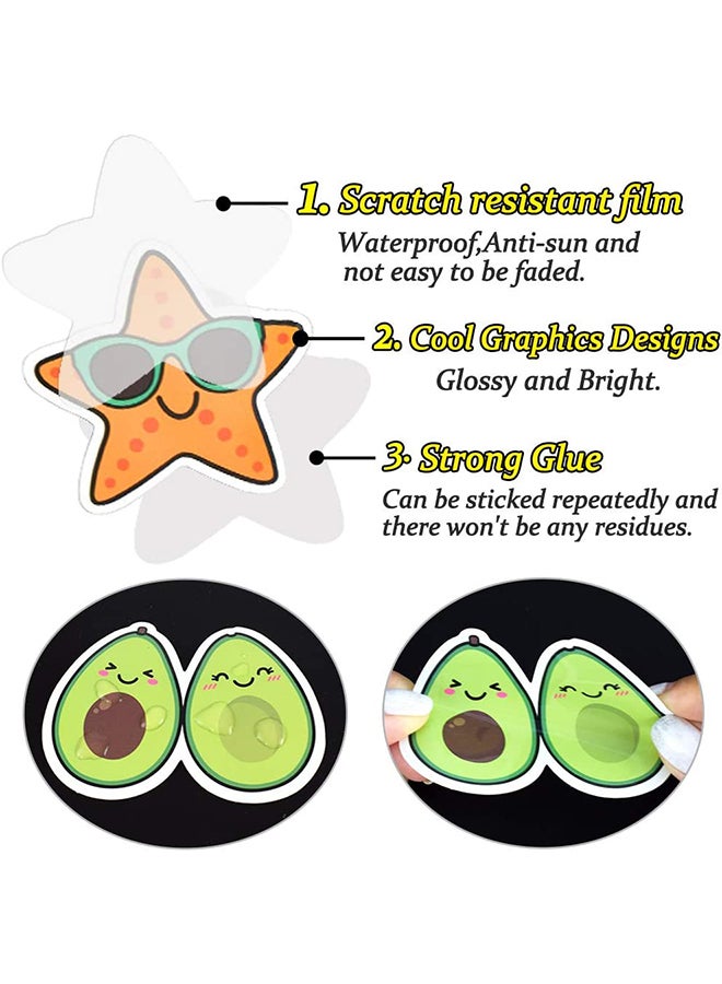 مجموعة ملصقات ضد الماء للصيف بتصميم شاطئ مكونة من 50 قطعة - Image 4