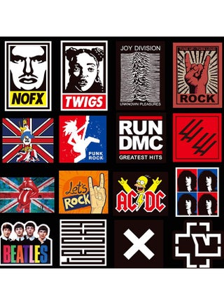 100-Piece Cool Waterproof Vinyl Stickers 43961cm - view 5