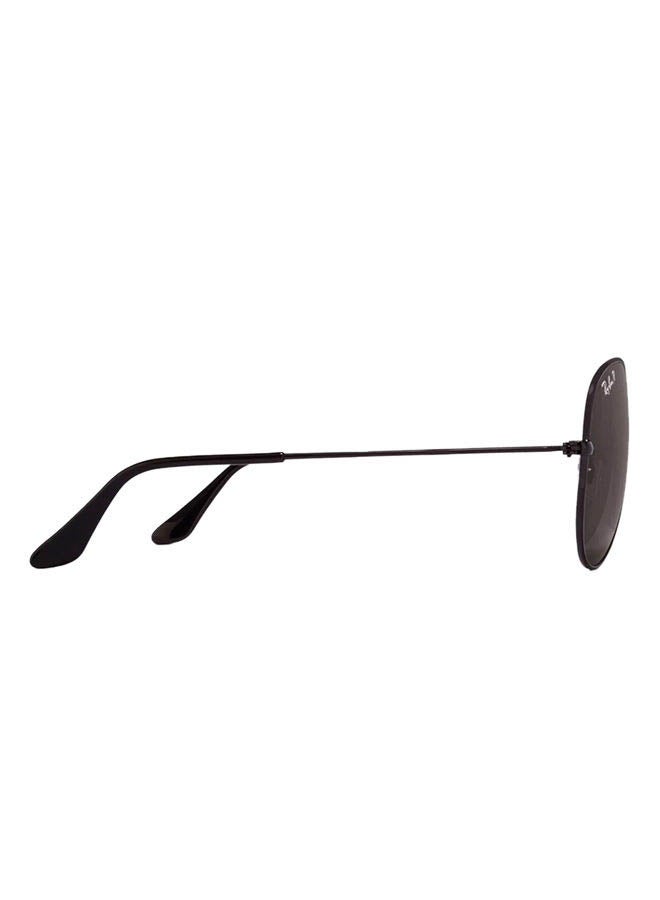 Ray-Ban - Polarized Aviator Sunglasses - RB3025 002/58 58 - Lens Size: 58 mm - Black - Image 1