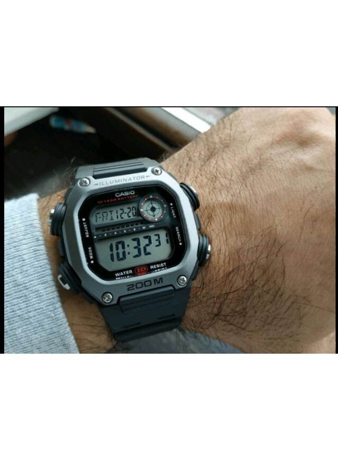 Men's Youth Water Resistant Digital Watch DW-291H-1AV - 50 mm - Black - v1664458788/N36143063A_4