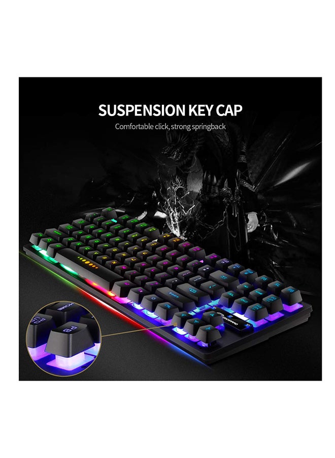 Generic - GK-10 Colourful Backlight USB Wired Keyboard Gaming Keyboard - English - Image 1