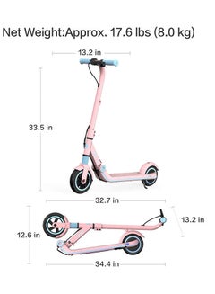سكوتر دفع كهربائي ناينبوت للأولاد والبنات طراز Zing E8، لون وردي 50كيلوجرام - v1664458802/N42704589A_4