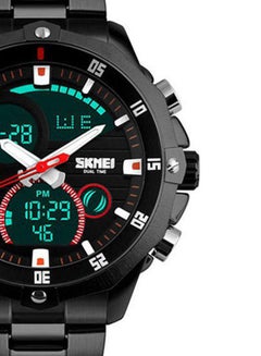 SKMEI Men's Water Resistant Stainless Steel Analog & Digital Watch WT-SK-1146-B - 49 mm - Black  - Image 4