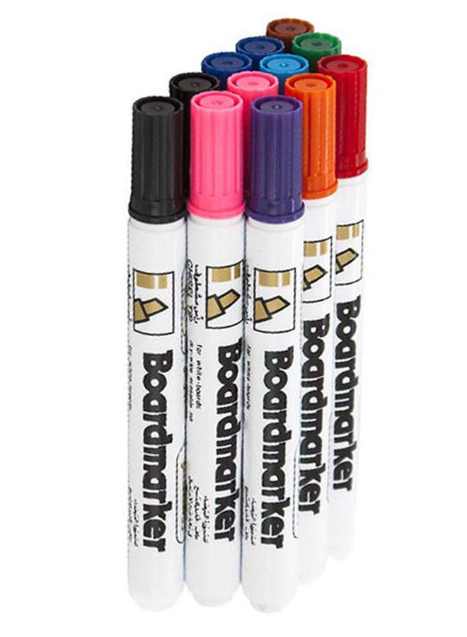ROCO 12-Piece Whiteboard Erasable Marker Set White  - Image 3