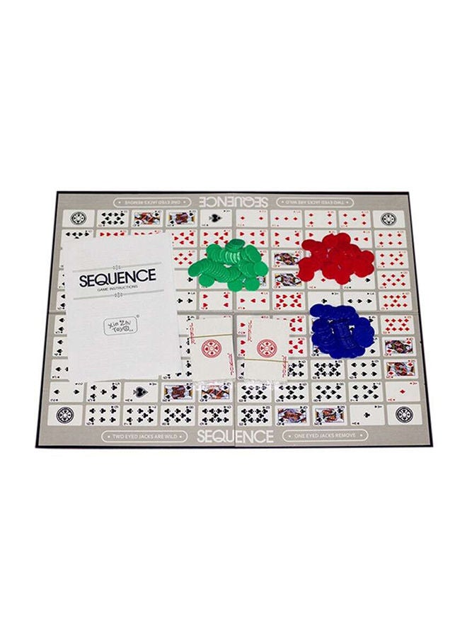 SEQUENCE - Multicolour An Exciting And Sequence Strategy Board Card Games For Kids - Image 1