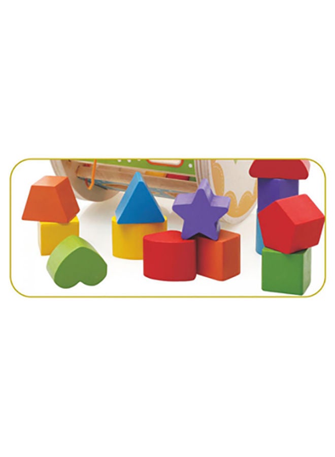 al ostoura toys Intelligence Educational Game Perfect Shapes Sorter Multicolored Durable ‎18.5x18.5x18.8cm  - Image 3