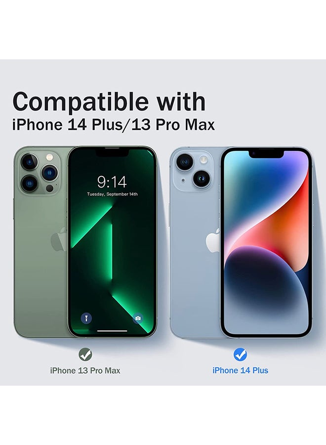 Rock Pow 2-Peace iPhone 14 Plus/13 Pro Max Tempered Glass Screen Protector Clear - Image 2