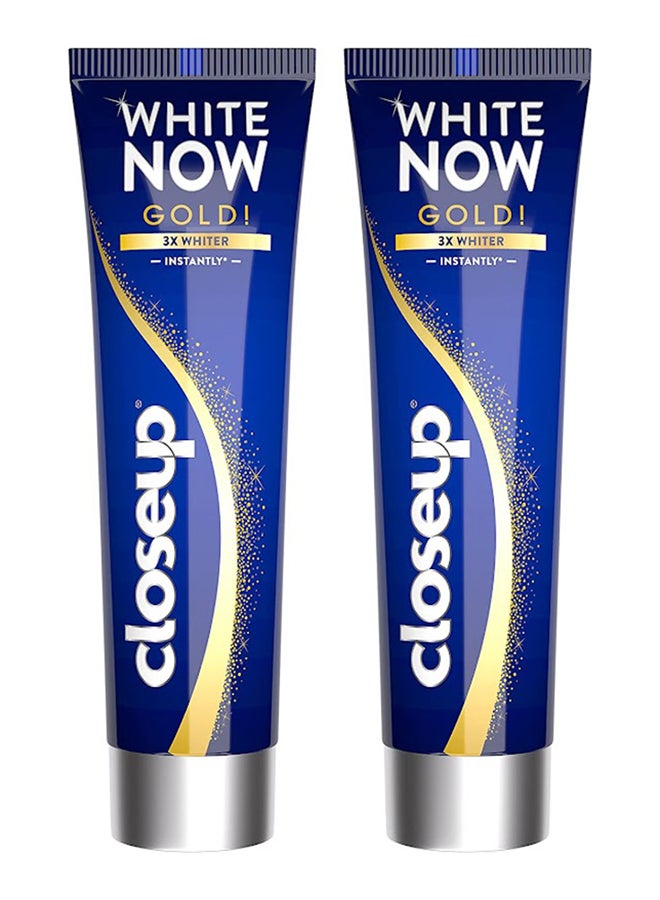CLOSE Gold White Now Toothpaste Pack of 2 75ml - Image 1