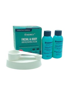 ENERGY COSMETICS Facial & Body Hair Bleaching System Kit 40+60ml  - Image 1