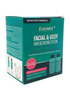 ENERGY COSMETICS Facial & Body Hair Bleaching System Kit 40+60ml  - Image 4