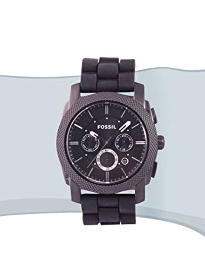 FOSSIL - Men's Silicone Analog Watch FS4487 - 45 mm - Black - Image 1