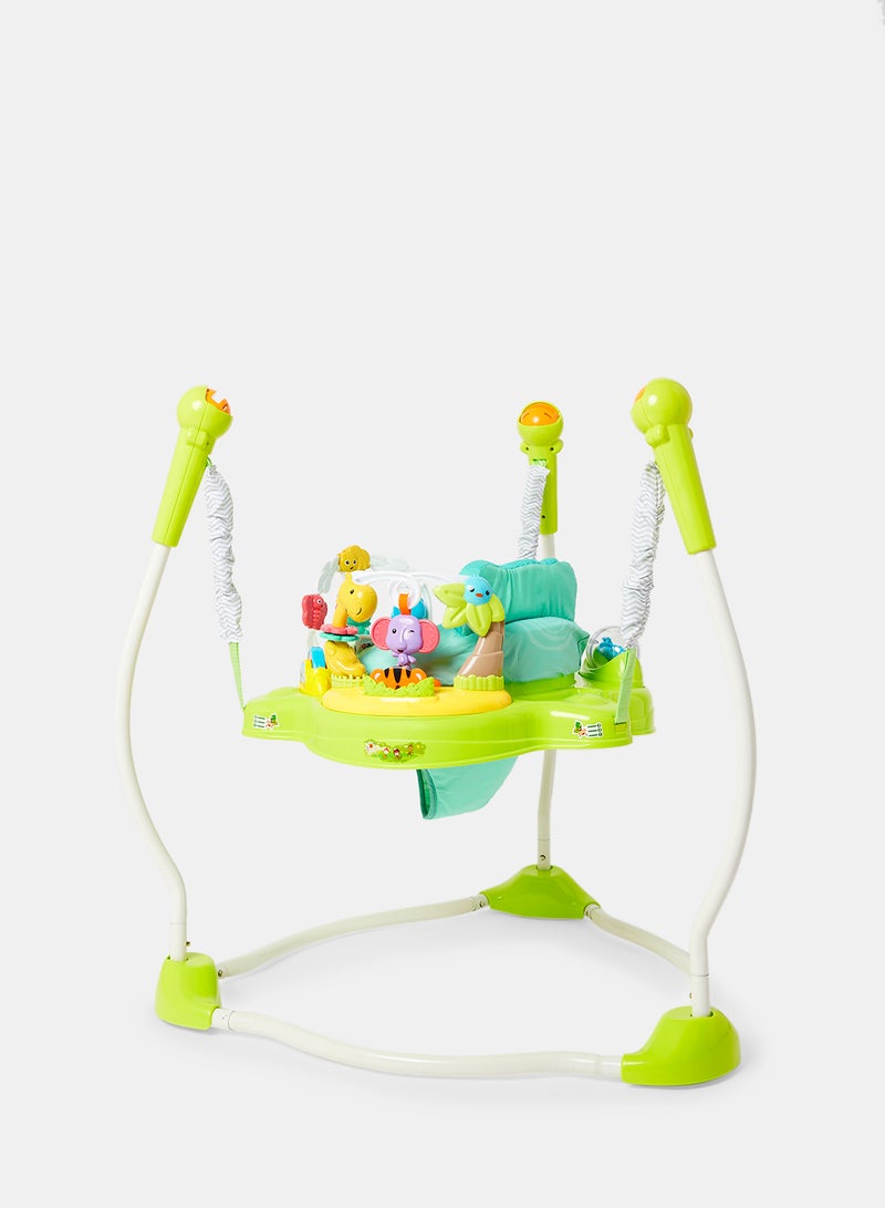 Bebi - Activity Walker With Seat And Jumper Along With Lights Melodies And Interactive Toys For Babies And Toddlers 6M+ Green - Image 1