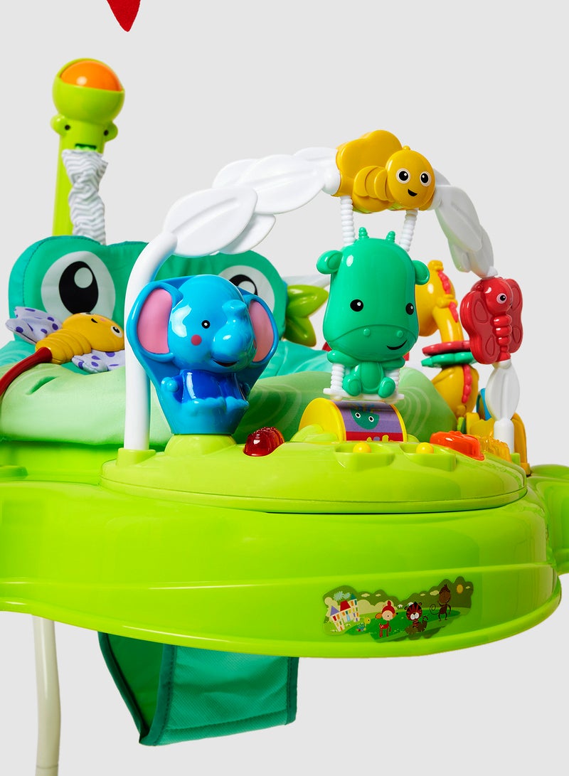 Bebi - Activity Walker With Seat And Jumper Along With Lights Melodies And Interactive Toys For Babies And Toddlers 6M+ Green - Image 1