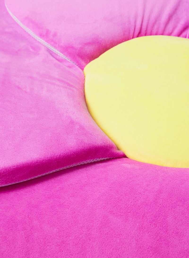 Bebi - Baby Sink Bath Cushion Soft Quick Drying Bathmat For Infant Bathing  Flower shaped Machine Washable Purple - Image 1