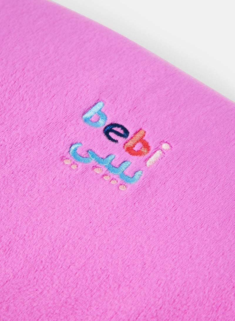 Bebi - Baby Sink Bath Cushion Soft Quick Drying Bathmat For Infant Bathing  Flower shaped Machine Washable Purple - Image 1