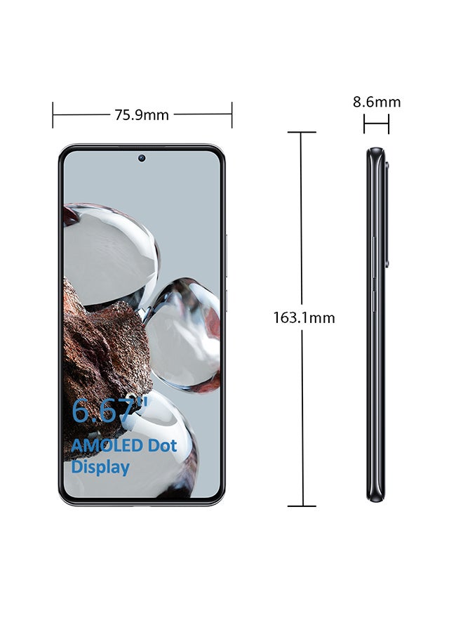 Xiaomi - 12T 5G Dual SIM Black 8GB RAM 128GB - Global Version - Image 1