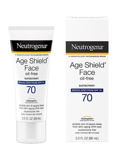Neutrogena Age Shield Face Oil Free Sunscreen SPF 70 3Fluid Ounce  - Image 1