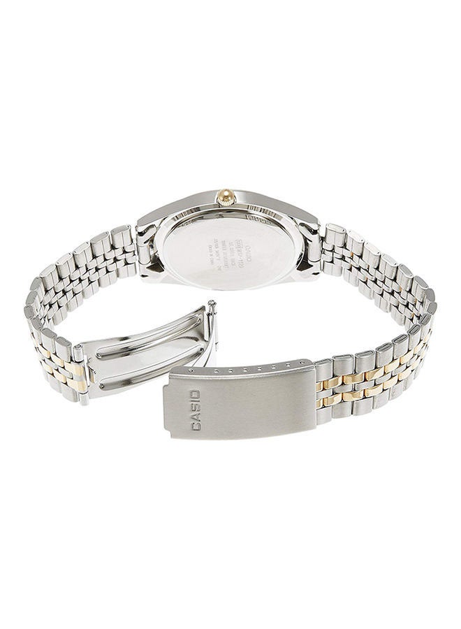 CASIO - Women's Water Resistant Stainless Steel Analog Watch LTP 1129G - 7ARDF - 26 mm - Silver/Gold - Image 1