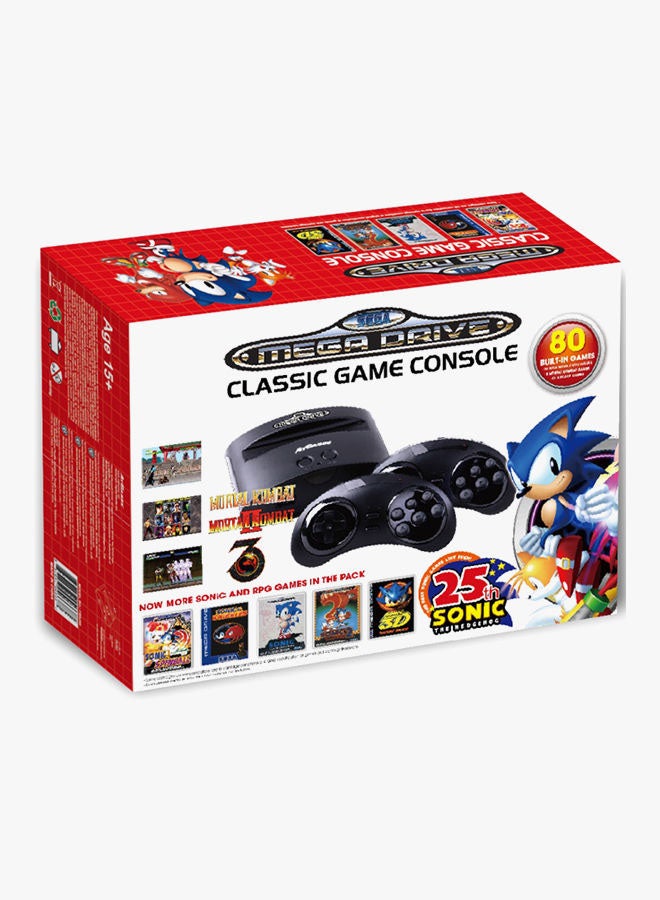 Sega - Mega Drive Classic Game Console With 80 Built-In Games - Image 1