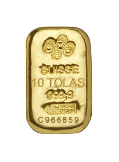 Suisse Pamp 24K (999.9) 10 Tola Gold Bar 116.64g