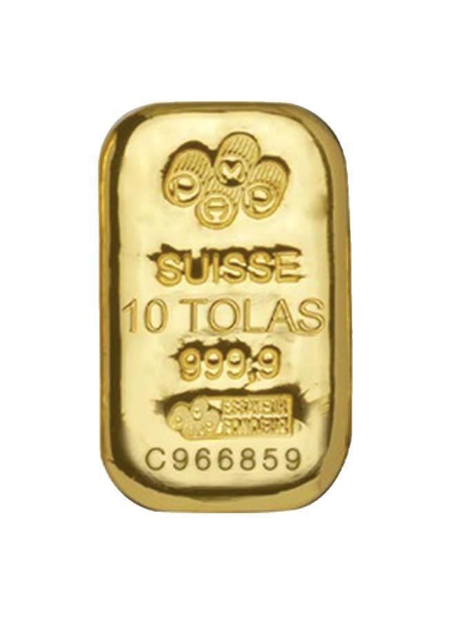 Popley - Suisse Pamp 24K (999.9) 10 Tola Gold Bar 116.64g - Image 1