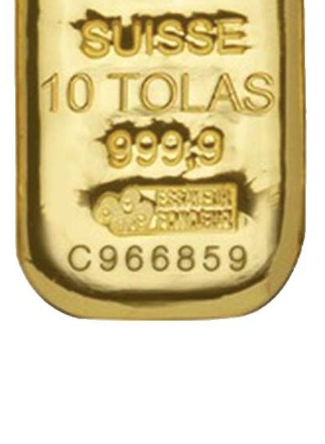 Popley - Suisse Pamp 24K (999.9) 10 Tola Gold Bar 116.64g - Image 1