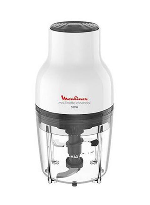 Vegetable Chopper | Moulinette Essential Chopper |  White/ Plastic | 2 Years Warranty 400 ml 300 W DJ520127 White/Black