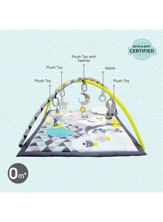 Moon Good Night Baby Play Mat with Pillow 0m+ 45x38x16.5cm – Soft Sensory Activity Mat for Infants ‎45x38x16.5cm - Image 2