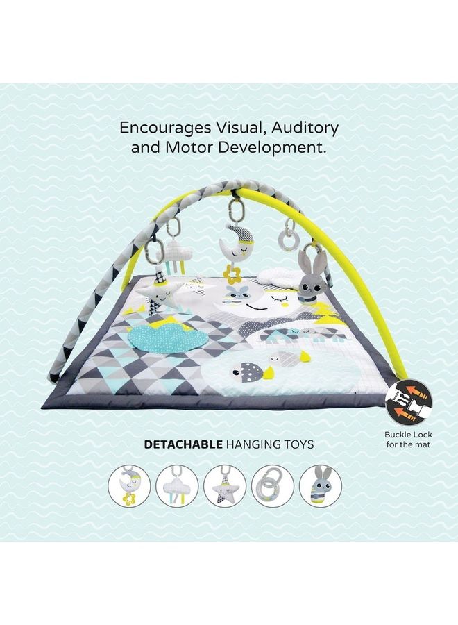 Moon Good Night Baby Play Mat with Pillow 0m+ 45x38x16.5cm – Soft Sensory Activity Mat for Infants ‎45x38x16.5cm - Image 4