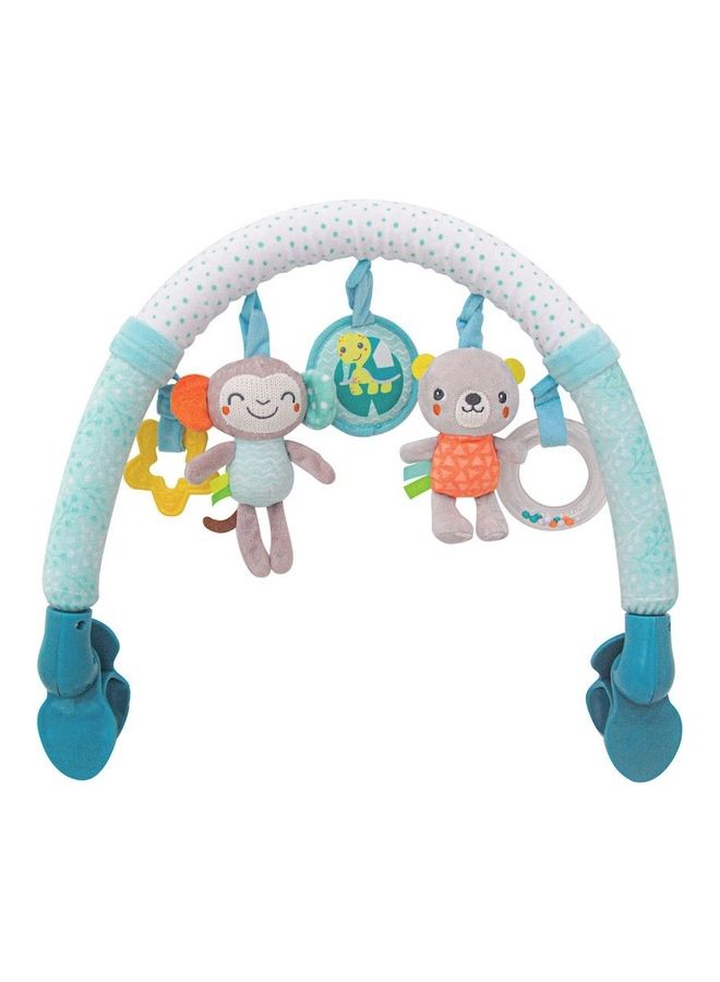 Moon Jungle Friends Activity Toy Bar, Hanging Toy, Play Arch Stroller Crib Pram Activity Bar, Plush Toy 0 + M ‎44 x 9 x 30cm - Image 1