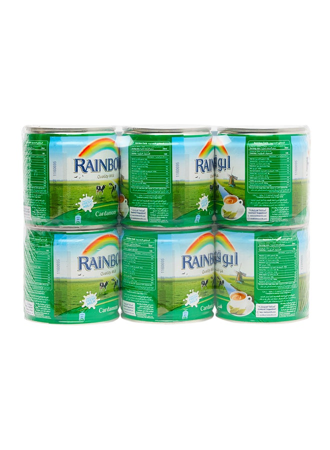 Rainbow Cardamom Evaporated Milk 170grams Pack of 6  - Image 3