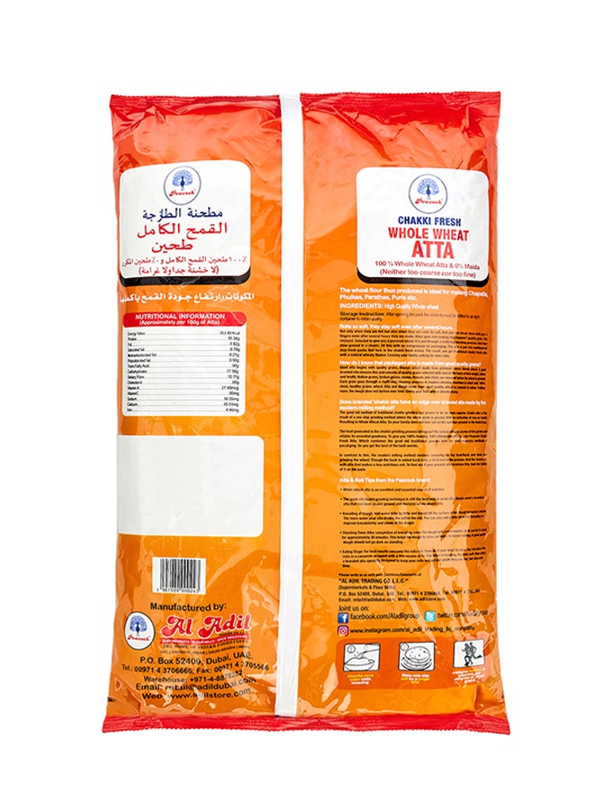 Peacock Chakki Fresh Whole Wheat Atta 5kg  - Image 2