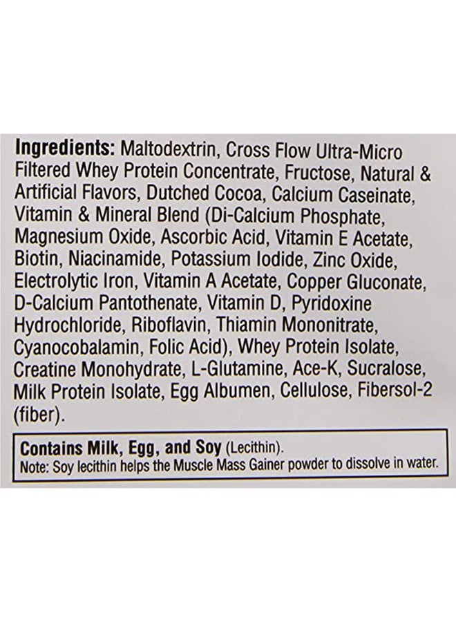 LABRADA - Muscle Mass Gainer Chocolate 12 lbs - Image 1