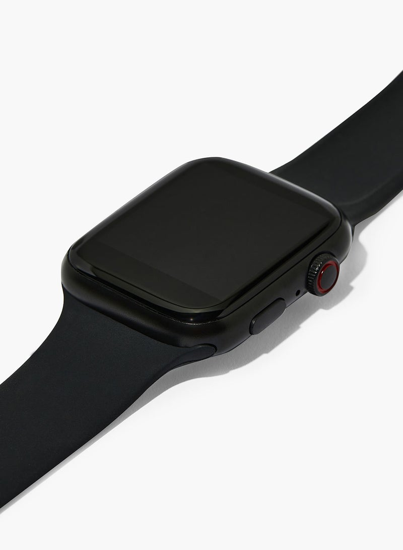 200.0 mAh SmartX Full Touch 1.54" Bluetooth Calling Smart Watch, Water Resistant With In-Built Heart Rate, Blood Oxygen And Sleep Monitoring | Black