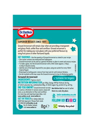 Ground Arrowroot Sachets 8grams Pack of 6 - view 2