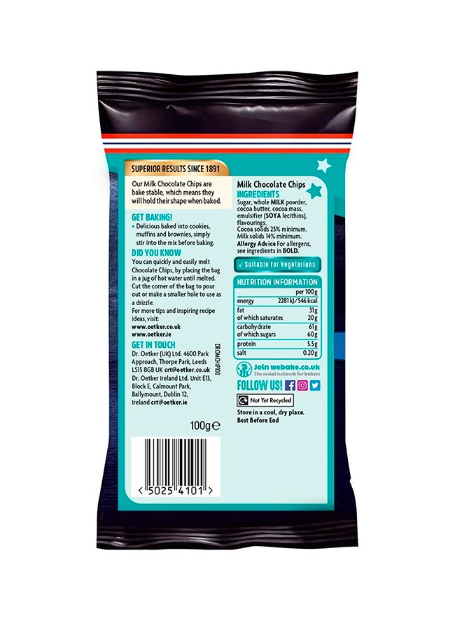 Dr.Oetker - Milk Chocolate Chips 100grams - Image 1