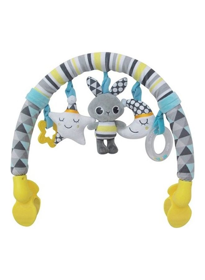 Moon Crib Hanging Toy Play Arch Stroller Crib Pram Activity Bar Plush Toy 0 M+ ‎44x9x30cm - Image 1