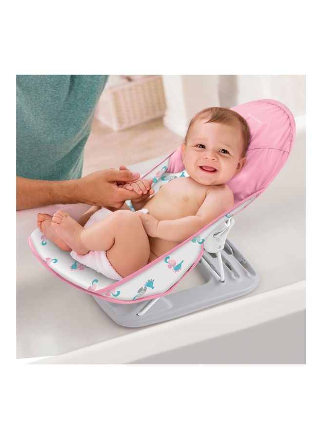 سامر إنفانت حوض استحمام فاخر على شكل فرس البحر للأطفال مناسب للأطفال من عمر 0 شهر فما فوق - Image 2