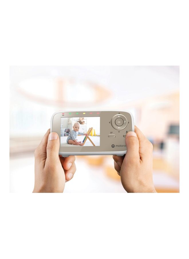 2.8 Inches Video Baby Monitor With Digital Zoom, Two-Way Audio, And Room Temperature Display