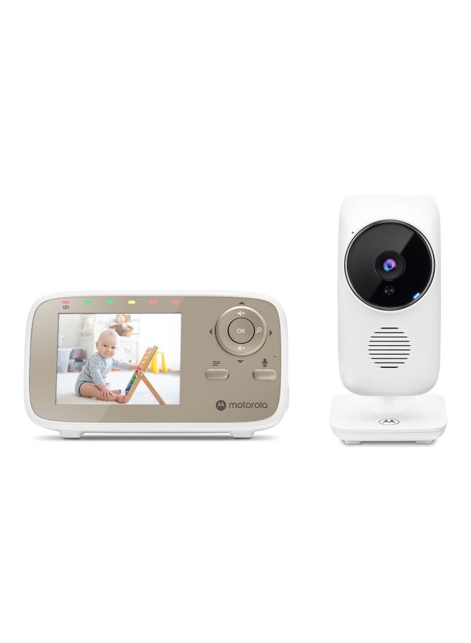 2.8 Inches Video Baby Monitor With Digital Zoom, Two-Way Audio, And Room Temperature Display