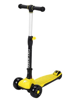 TINY WHEEL 3-Tiney Wheel Small Scooter Yellow Outdoor For Kids Foldable And Adjustable Handle  - Image 4
