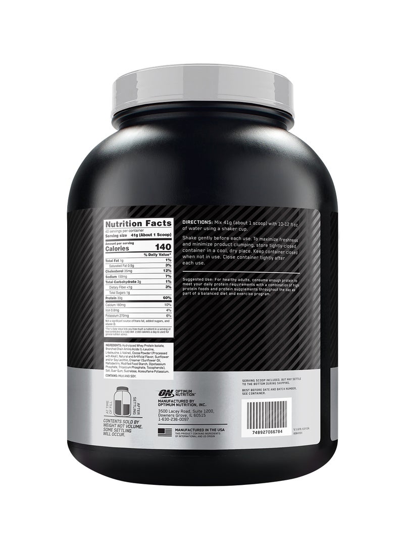 Platinum Hydro Whey Protein Powder, Hydrolyzed Whey Protein Isolate Powder - Turbo Chocolate, 3.61 Lbs - v1664775857/N22735960A_3