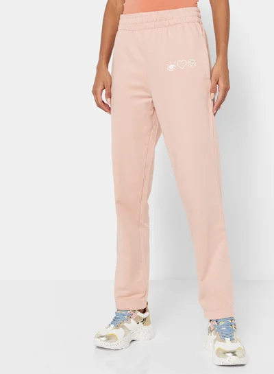 Sivvi x D'Atelier Eco-Friendly Logo Loungewear Sweatpants Misty Rose