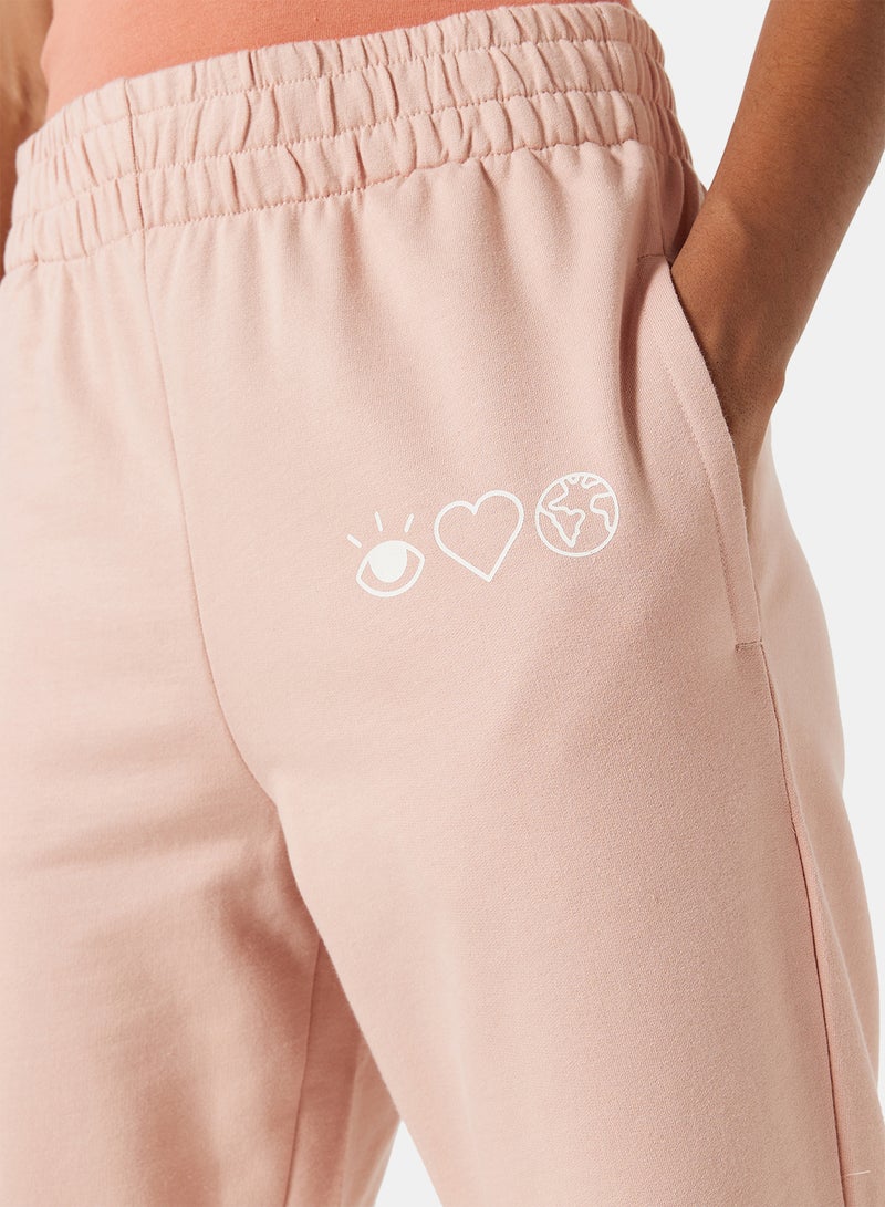 Sivvi x D'Atelier - Eco-Friendly Logo Loungewear Sweatpants Misty Rose - Image 1