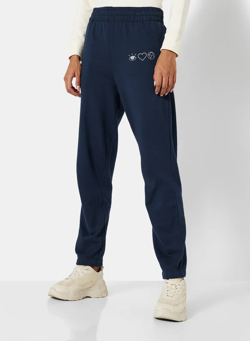 Sivvi x D'Atelier Eco-Friendly Logo Loungewear Sweatpants Night Sky