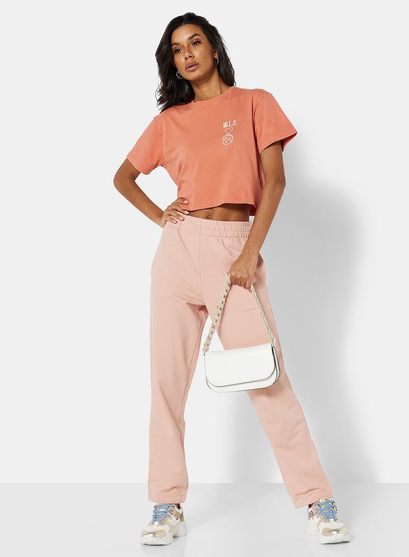 Sivvi x D'Atelier - Eco-Friendly Logo Loungewear Sweatpants Misty Rose - Image 1