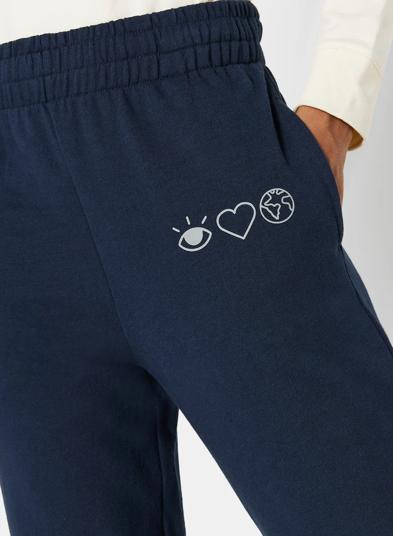 Sivvi x D'Atelier Eco-Friendly Logo Loungewear Sweatpants Night Sky