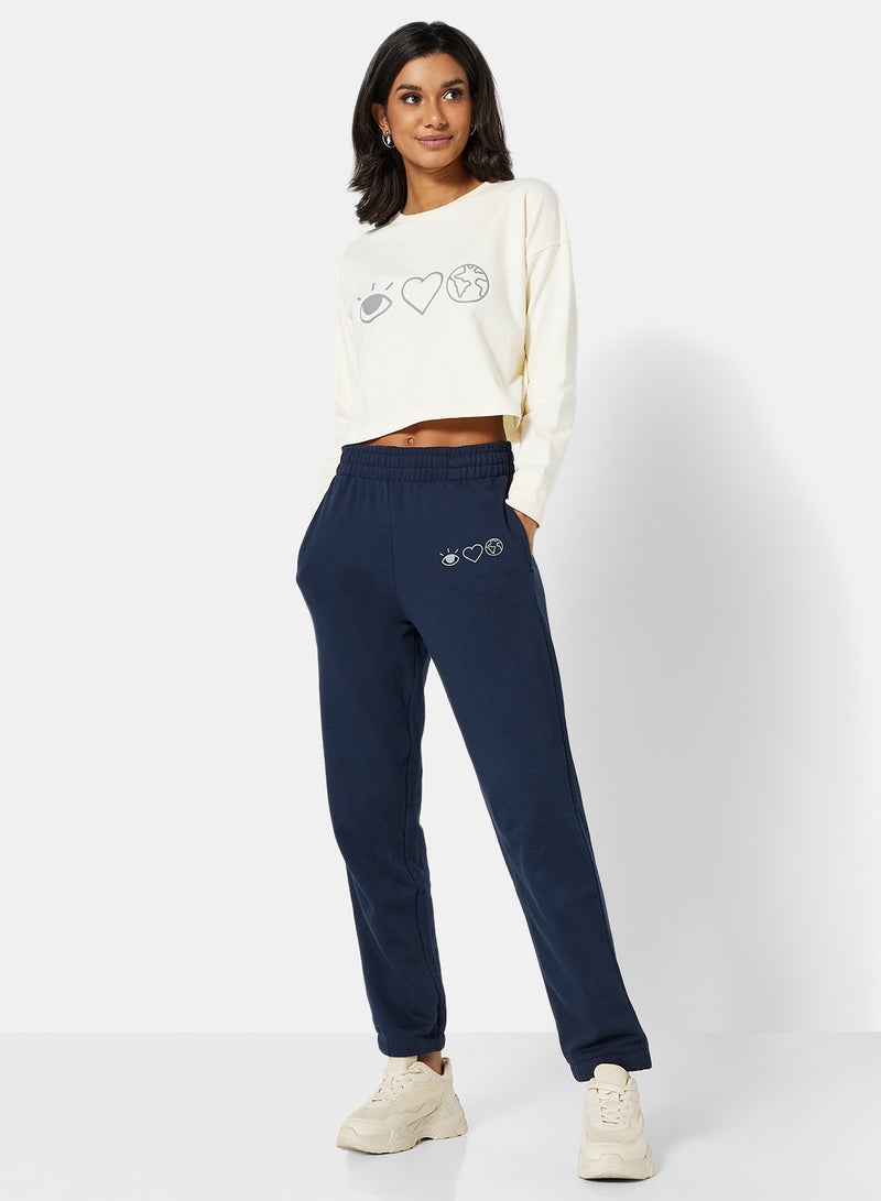 Sivvi x D'Atelier - Eco-Friendly Logo Loungewear Sweatpants Night Sky - Image 1