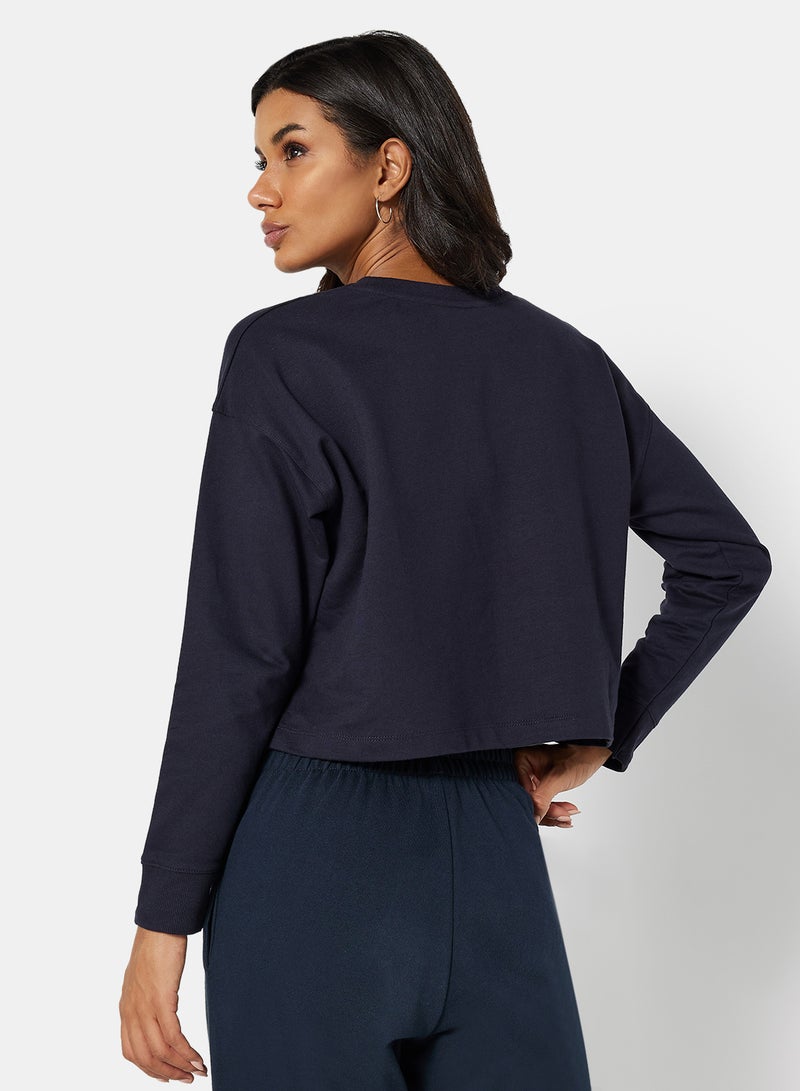 Sivvi x D'Atelier - Eco-Friendly Graphic Long Sleeve Loungewear T-Shirt Night Sky - Image 1