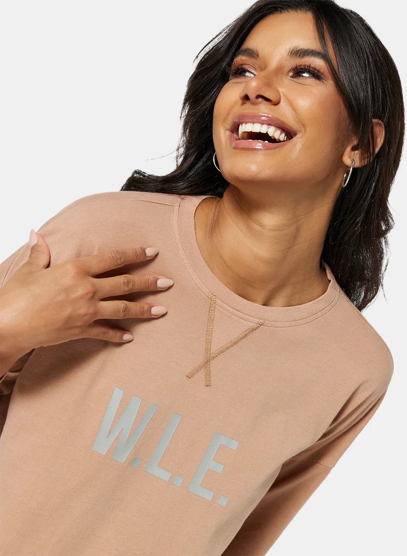 Sivvi x D'Atelier Eco-Friendly Ruffle Loungewear Nightdress Light Brown